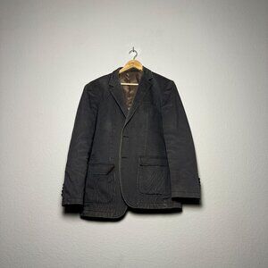 VTG Rogatis Corduroy Blazer Jacket Sport Coat Men 42S Grey Foreign Brand